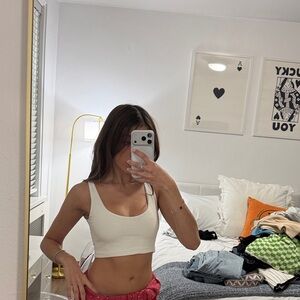 Brandy Melville White Crop Top